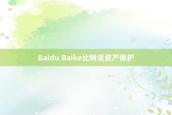 Baidu Baike比特派资产保护