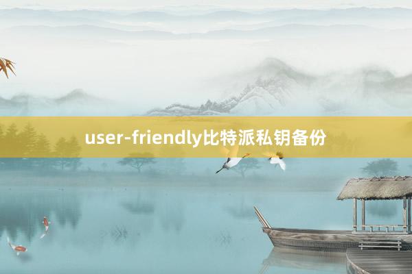 user-friendly比特派私钥备份